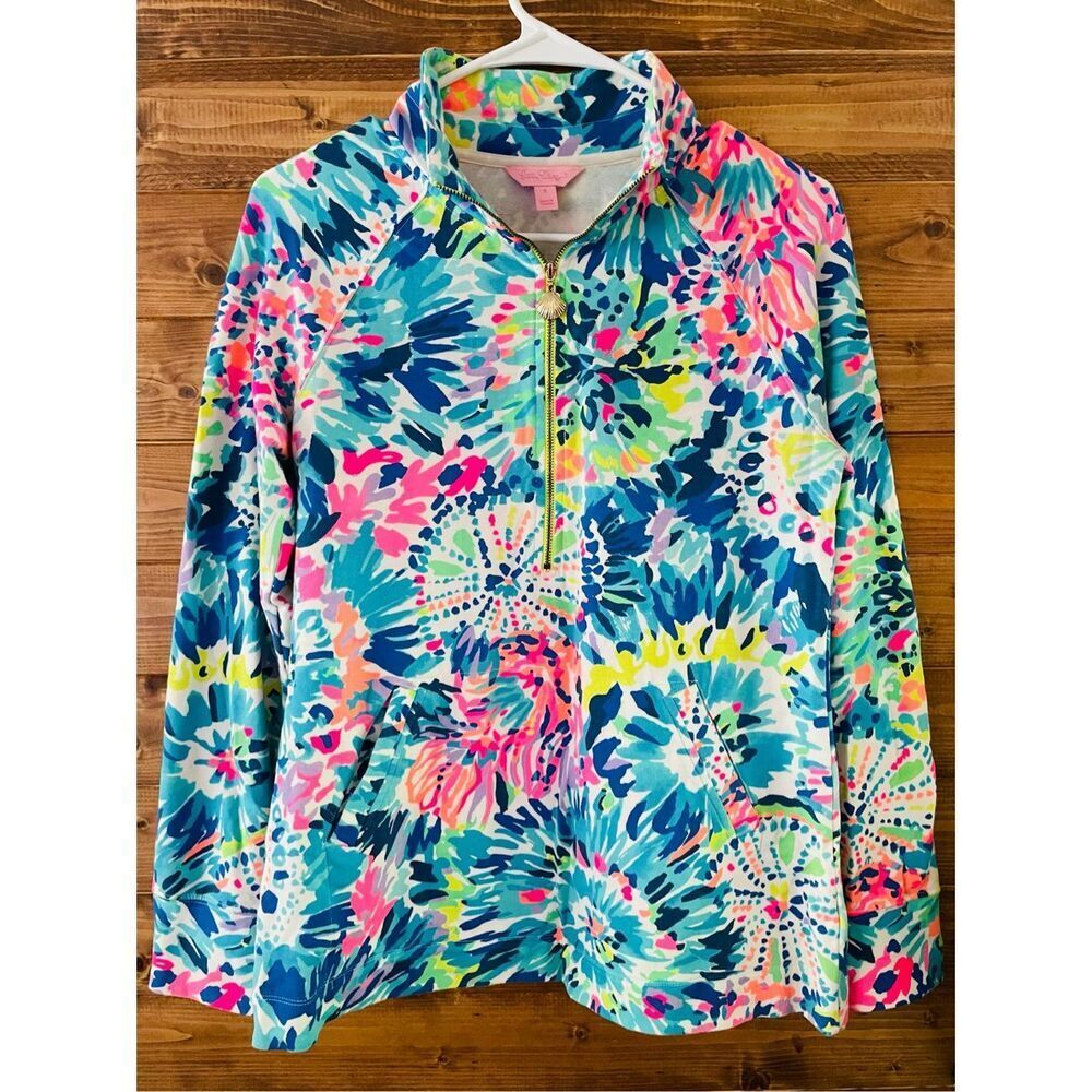Lilly Pulitzer UPF 50+ SKIPPER PRINTED POPOVER IN MULTI DIVE IN